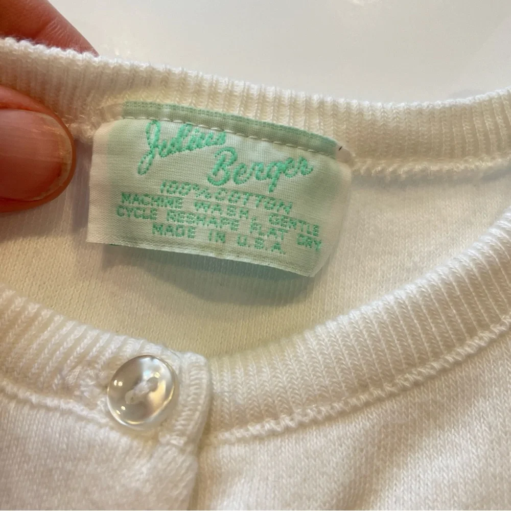 JULIUS BERGER Cotton Cashmere Toddler Girl Cardigan